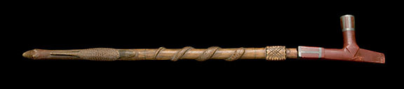 Red Calcinite Peace Pipe